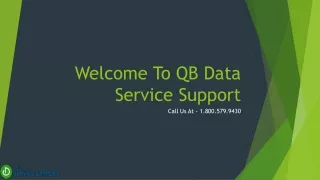 welcome to qb data service support