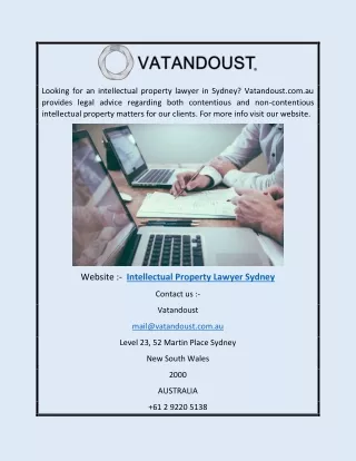 Intellectual Property Lawyer Sydney | Vatandoust.com.au