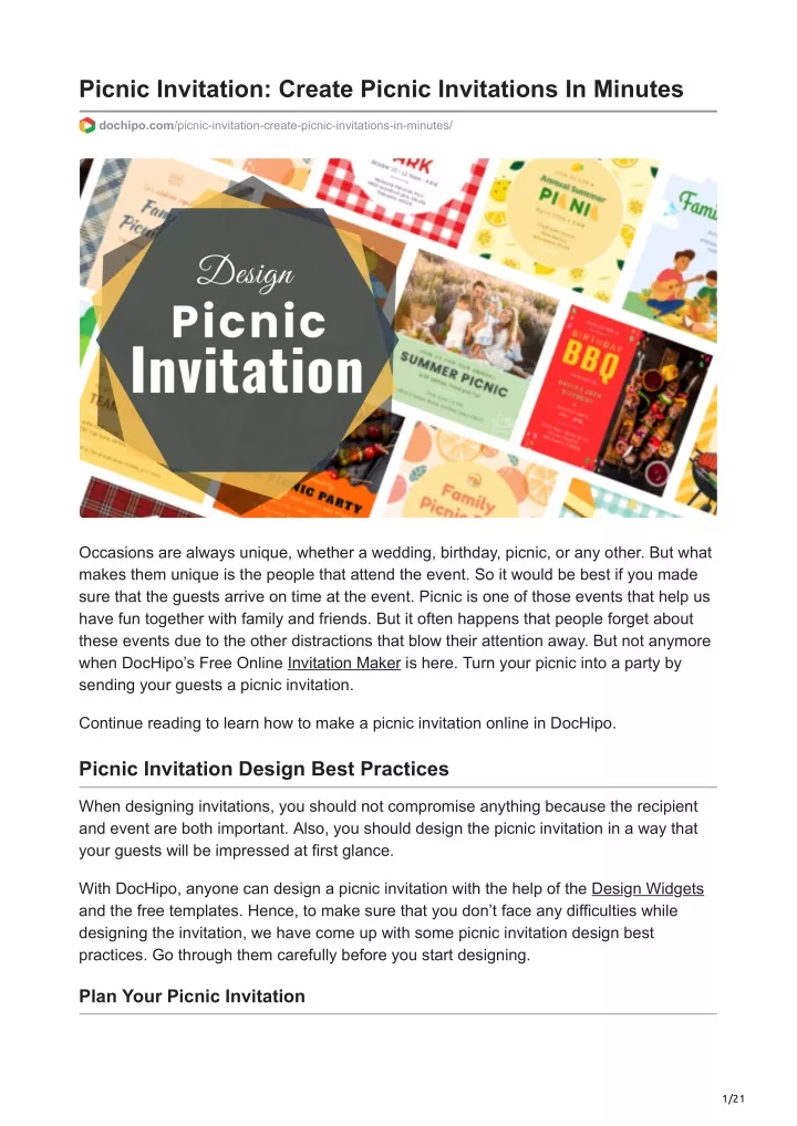 picnic invitation create picnic invitations