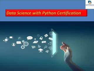 Data science with python certification