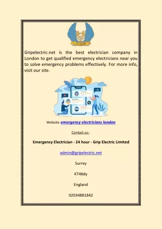 Emergency Electricians London | Gripelectric.net