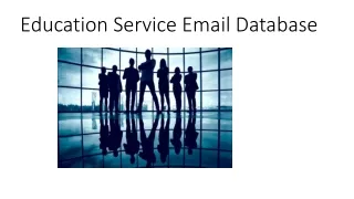 Education Service Email Database | Educational Services Email List