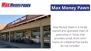 Get a Pawn Shop Loans Online and Have Money in Your Bank Within a Day!