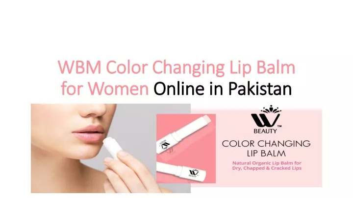 wbm color changing lip balm for women online in pakistan