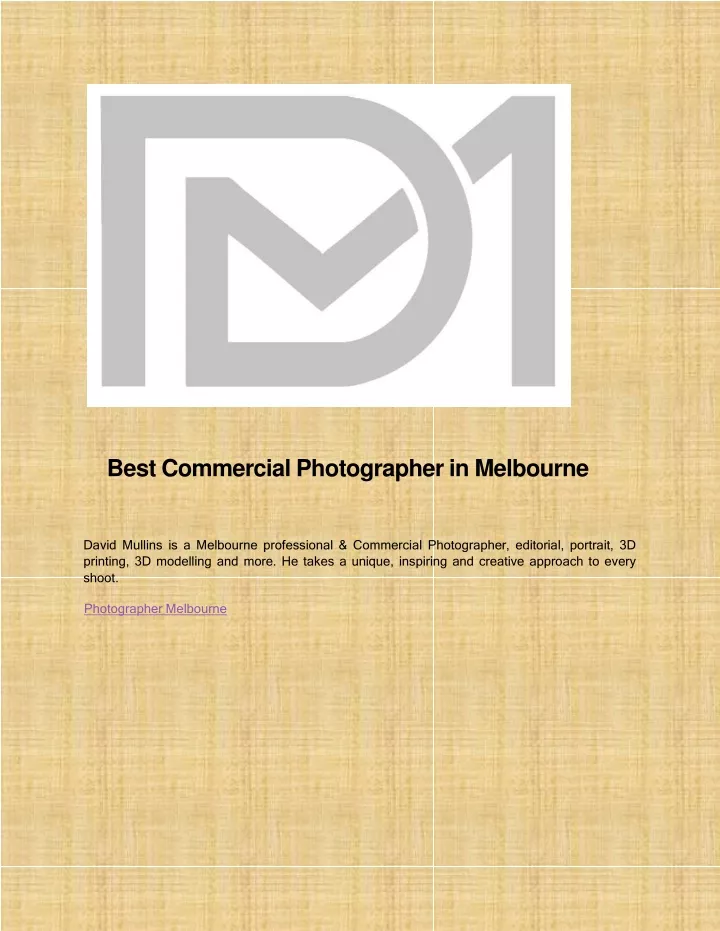 best commercial photographer in melbourne