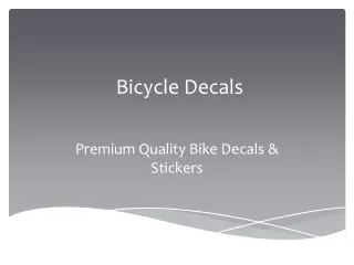 Peugeot Bike Decals - Standard Decal Sets