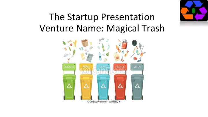 the startup presentation venture name magical