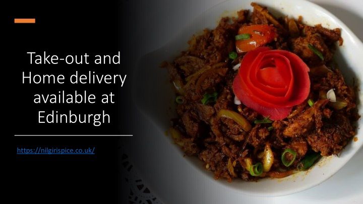 take out and home delivery available at edinburgh
