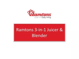 Ramtons 3-in-1 Juicer & Blender