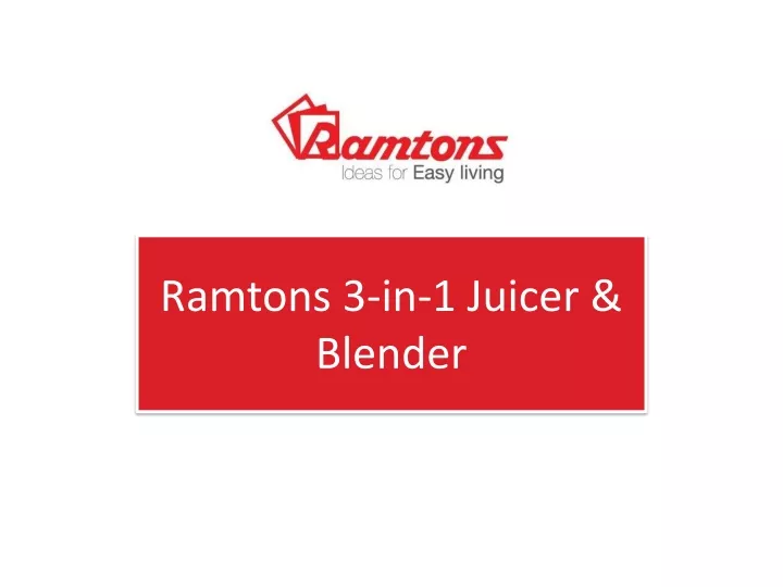 ramtons 3 in 1 juicer blender