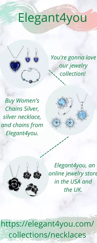 women silver chain