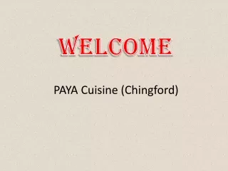 welcome