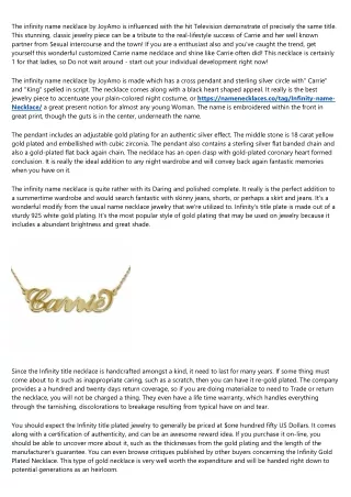 The Worst Videos of All Time About infinity name necklace