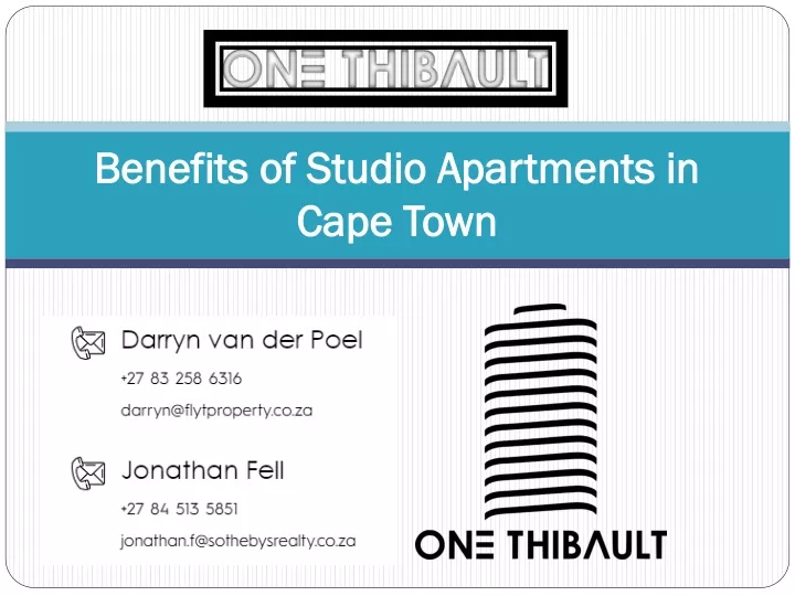 benefits of studio apartments in cape town