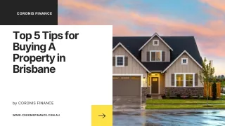 5 Tips for Buying A Property in Brisbane