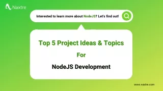 Top 5 Project Ideas & Topics For NodeJS Development