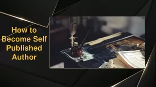 how to become self published author