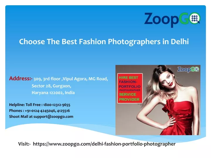 choose the best fashion photographers in delhi