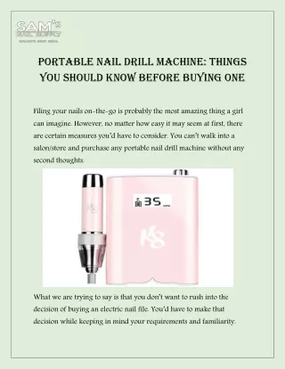 How Can I Buy Kiara Sky Portable Nail Drill Machine In Texas | Sam Nail Supply