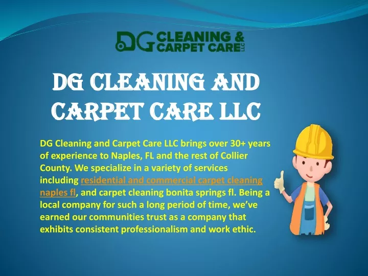 dg cleaning and carpet care llc