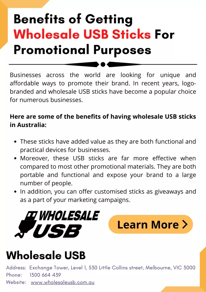 benefits of getting wholesale usb sticks