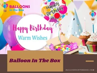 Birthday Balloon Box