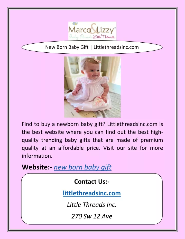 new born baby gift littlethreadsinc com