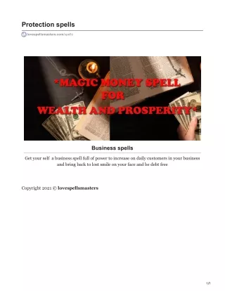 protection spells