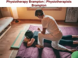 Physiotherapy Brampton | Physiotherapists Brampton
