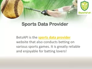 Sports Data Provider
