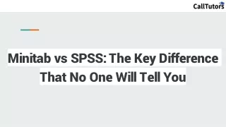 minitab vs spss the key difference that no one will tell you
