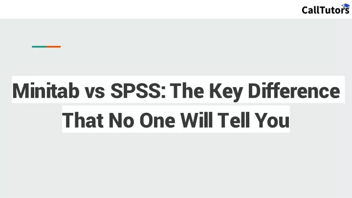 minitab vs spss the key difference that no one will tell you