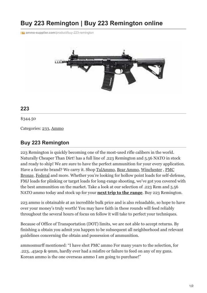 buy 223 remington buy 223 remington online