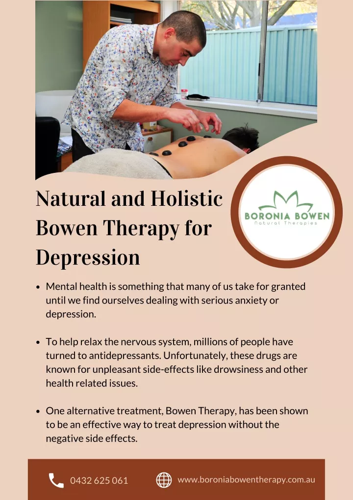 natural and holistic bowen therapy for depression