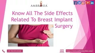 Know All The Side Effects Related To Breast Implant Surgery