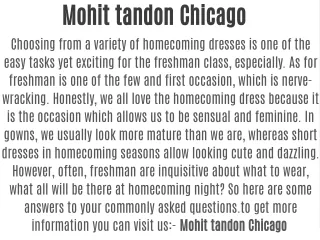 Mohit tandon Chicago