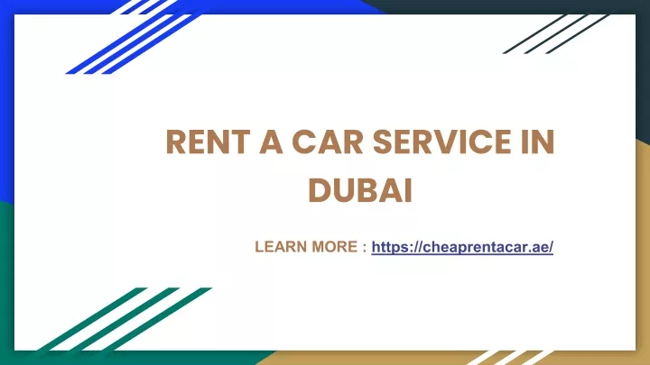 rent a car service in dubai