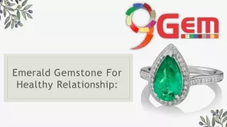 emerald gemstone for healthy relationship