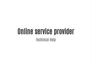 Online Technical services
