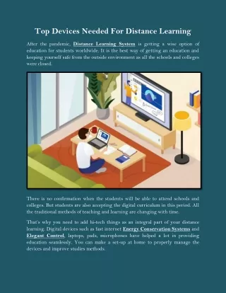 top devices needed for distance learning