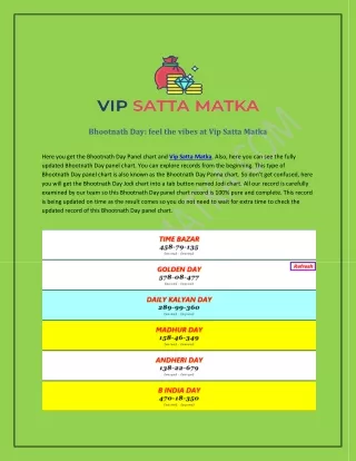 How to top Bhootnath Matka