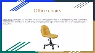 Office chairs