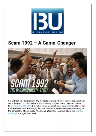 scam 1992 a game changer