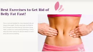 Best Exercises to Get Rid of Belly Fat Fast!