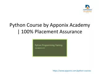Python Course by Apponix Academy