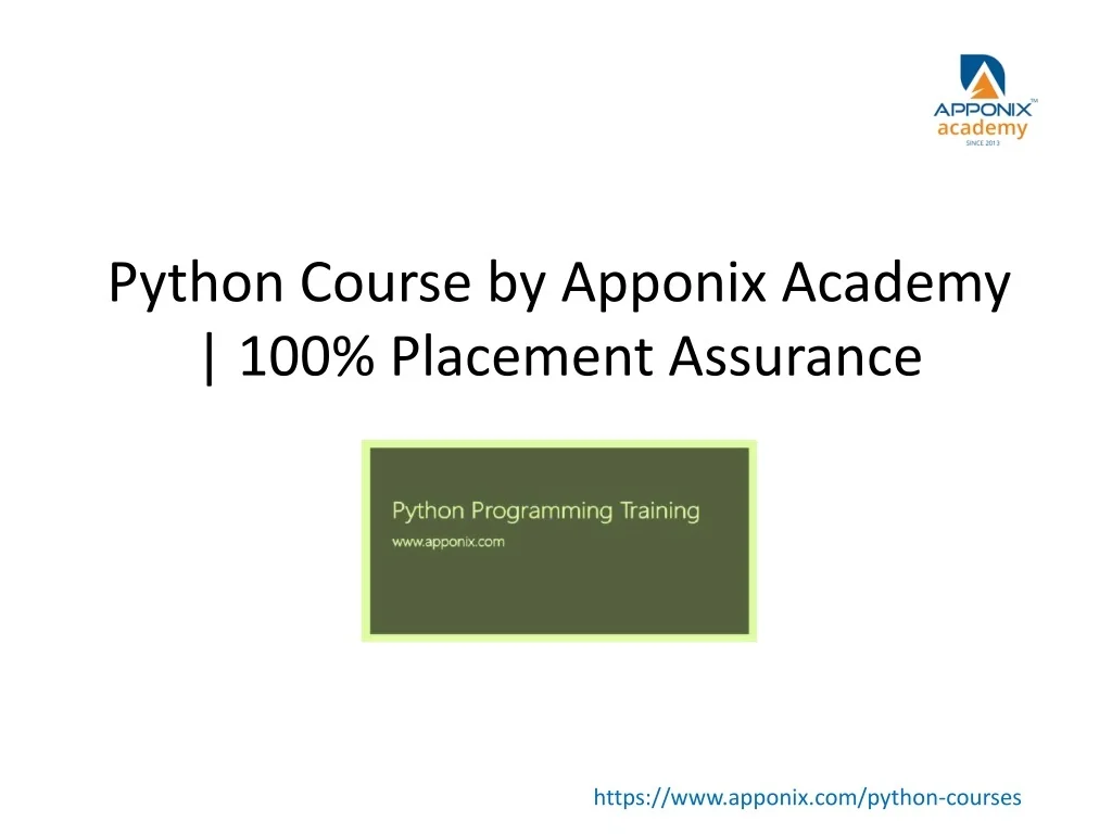 PPT - Python Course by Apponix Academy PowerPoint Presentation, free ...
