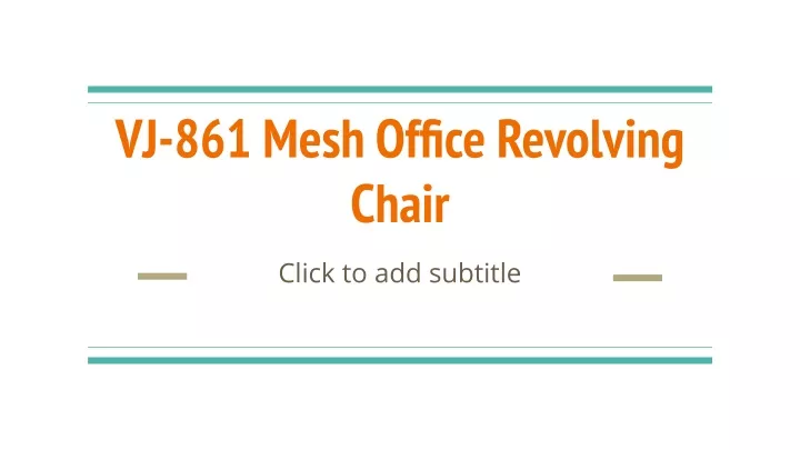 vj 861 mesh office revolving chair