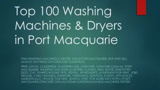Top 100 Washing Machines & Dryers in Port Macquarie