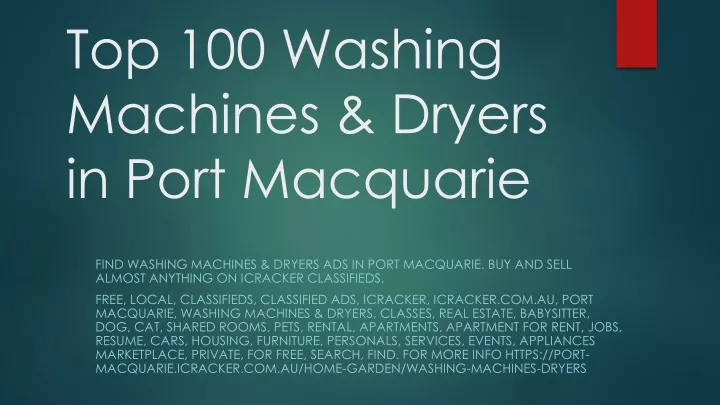 top 100 washing machines dryers in port macquarie