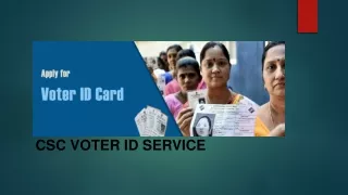 csc voter id service